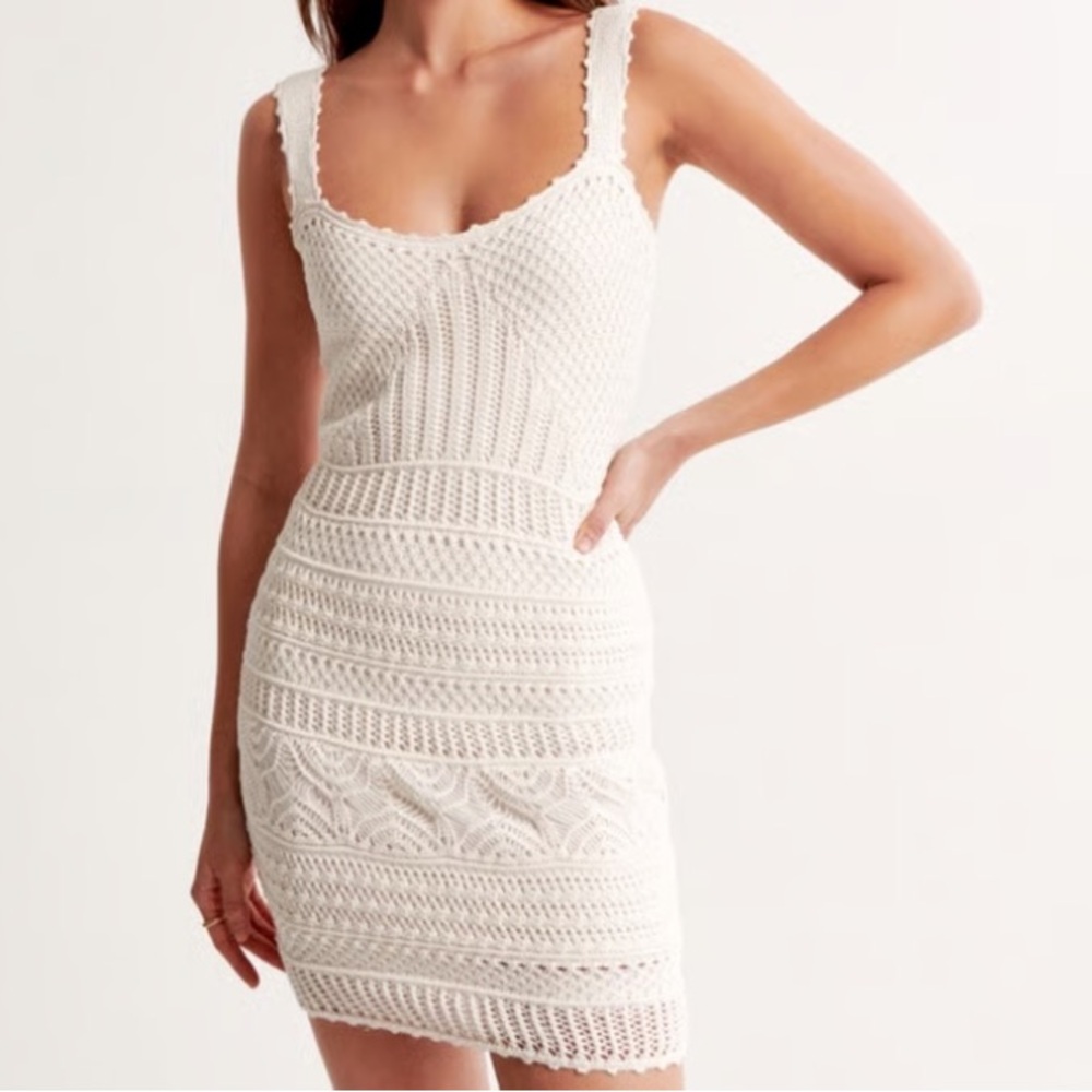 Abercrombie & Fitch Cream Mini Dress